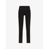 Alo Yoga Womens Black Alosoft High-rise Stretch-woven Leggings In Black