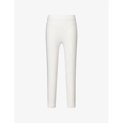 Alo Yoga Womens Ivory Alo Airlift 7/8 High-waisted Stretch-woven Leggings