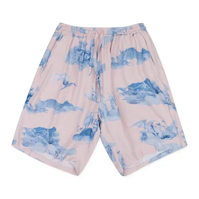 Aloha Blossom Pink/blue Fallen Angel Shorts