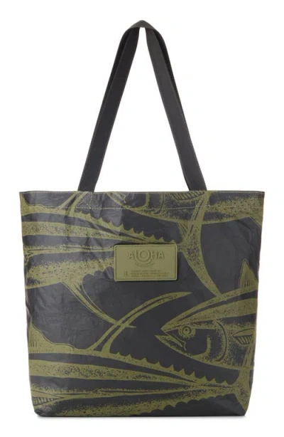 Aloha Collection Ahi Reversible Water Resistant Tyvek® Tote In Multi