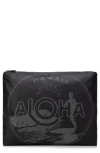 Aloha Collection Aloha Waikiki Seal Max Pouch In Black