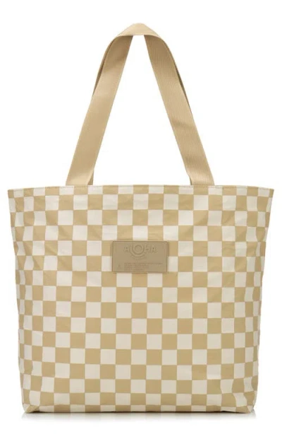 Aloha Collection Shade Day Tripper Water Resistant Tyvek® Tote In Creme/ Dune