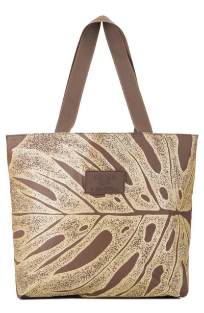 Aloha Collection Day Tripper Deliciosa Water Restitant Tote In Brown