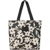 Aloha Collection Day Tripper Fall Flowers Water Resistant Tyvek® Tote In Brown