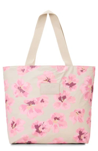 Aloha Collection Day Tripper Flutter Water Resistant Tyvek® Tote In Pink