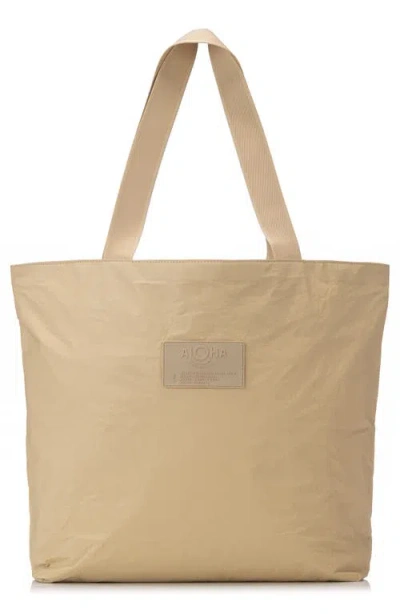Aloha Collection Day Tripper Monochrome Water Resistant Tyvek® Tote In Neutral