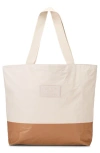Aloha Collection Dipped Day Tripper Water Resistant Tyvek® Tote In Toffee/sandstone