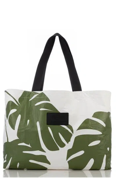 Aloha Collection Holo Holo Reversible Tote Bag In Green