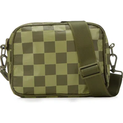 Aloha Collection Checkmate Le Tour Crossbody Bag In Limu/olive