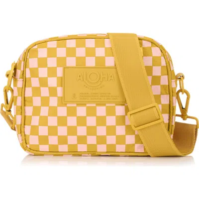 Aloha Collection Le Tour Petite Check Water Resistant Tyvek® Crossbody Bag