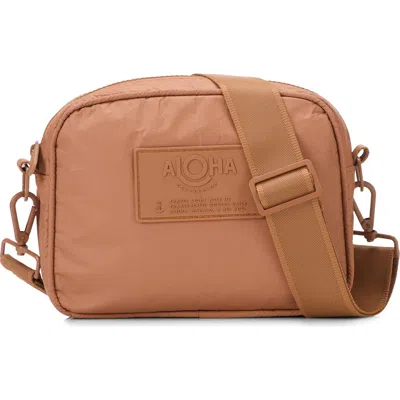 Aloha Collection Le Tour Water Resistant Tyvek® Crossbody Bag In Toffee
