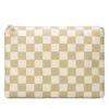 Aloha Collection Mid Checkmate Pouch In Tan
