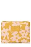Aloha Collection Mid Fall Flowers Water Resistant Tyvek® Zip Pouch In Yellow