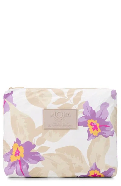 Aloha Collection Mid Makana Water Resistant Zip Pouch