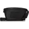 Aloha Collection Mini Blackmini Water Resistant Tyvek® Belt Bag In Black