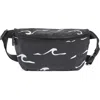 Aloha Collection Mini Seaside Belt Bag In White/black