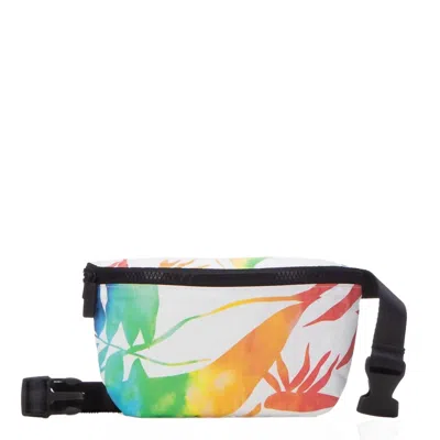Aloha Collection Painted Birds Hip Pack In Rainbow In Blue