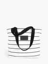Aloha Collection Pinstripe Day Tripper Tote - Black/white - 001 Talbots In Black,white