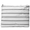 Aloha Collection Pinstripe Max Pouch In Black On White