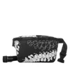 Aloha Collection Puakenikeni Mini Hip Pack In White/black