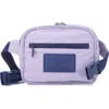 Aloha Collection Python Travel Light Belt Bag In Amethyst