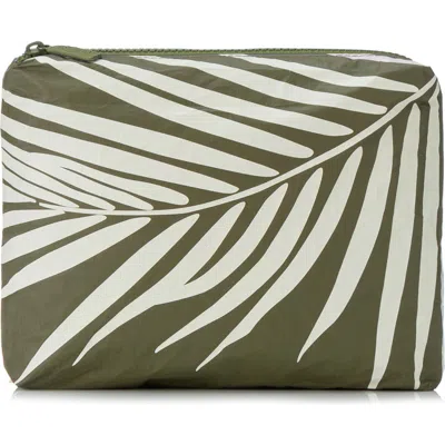 Aloha Collection Shade Small Water Resistant Tyvek® Zip Pouch In Creme/olive