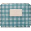 Aloha Collection Small Palaka Water Resistant Tyvek® Zip Pouch In Blue