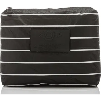 Aloha Collection Small Pinstripe Water Resistant Tyvek® Zip Pouch In Multi