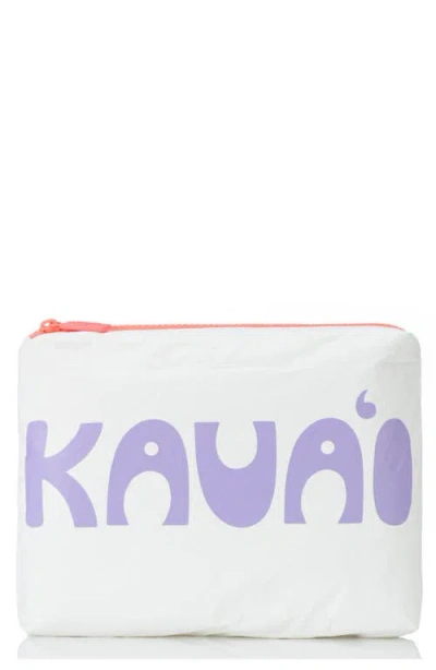 Aloha Collection Small Water Resistant Tyvek® Zip Pouch In White