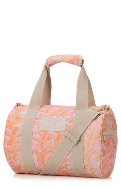 Aloha Collection Stubby Lei Stand Nylon Duffle Bag In Orange