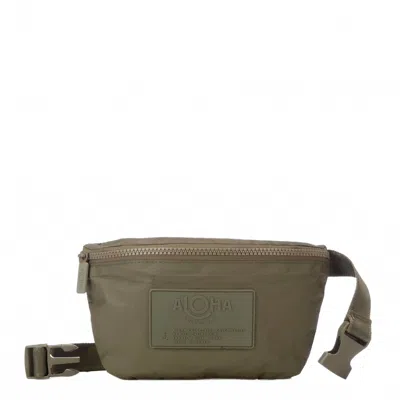 Aloha Collection Women's Monochrome Mini Hip Bag In Olive In Green