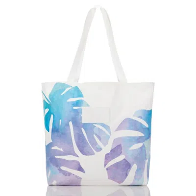 Aloha Collection Women's Monstera Reversible Tote Bag In Dawn In Multi