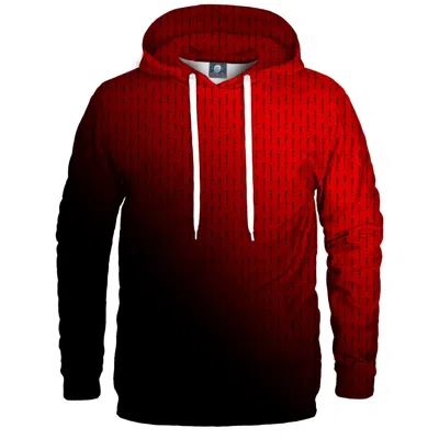 Aloha From Deer Black / Red Anti-social Bloodshot Hoodie In Black/red