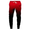 Aloha From Deer Men's Black / Red Crimson Night Sweatpants In Black/red