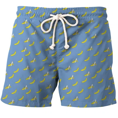 Aloha From Deer Men's Blue Banana Heaven Swimming Shorts