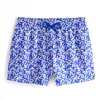 Aloha From Deer Men's Blue / White Blue Geometric Swimming Shorts In Blue/white
