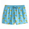 Aloha From Deer Men's Blue / Yellow / Orange Duckboy Swimming Shorts In Blue/yellow/orange