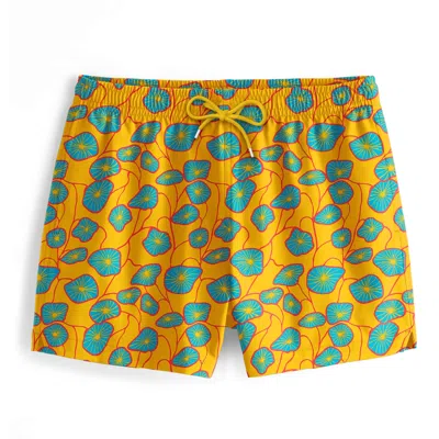 Aloha From Deer Men's Flora Yellow Swimming Shorts