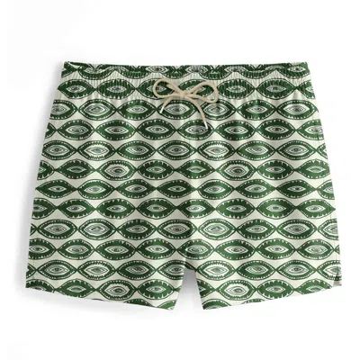 Aloha From Deer Men's Green / Neutrals Green Eyes Swimming Shorts