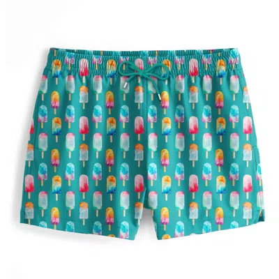 Aloha From Deer Men's Ice Cream Swimming Shorts In White