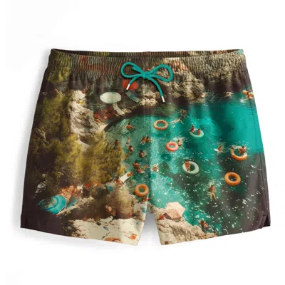 Aloha From Deer Men's Retro Holidays Swimming Shorts