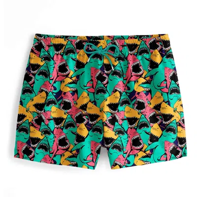 Aloha From Deer Men's Shark Attack Swimming Shorts