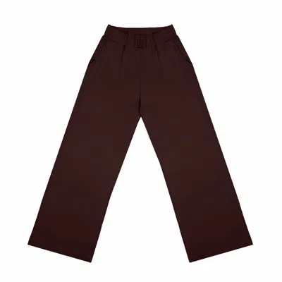Aloha From Deer Women's Aloha's Basics Long Loose Pants Brown