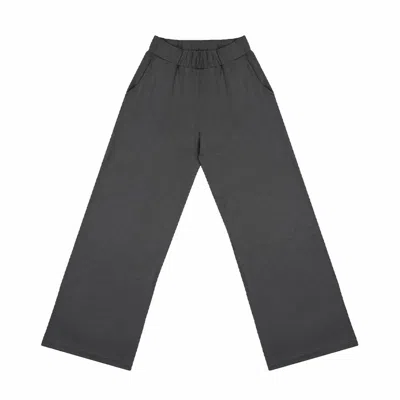 Aloha From Deer Women's Aloha's Basics Long Loose Pants Dark Grey In Gray