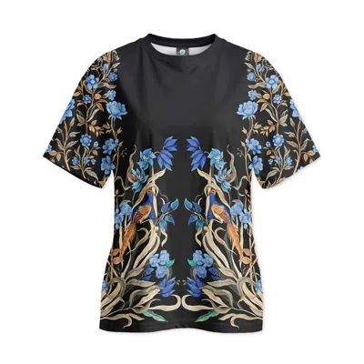 Aloha From Deer Women's Black / Blue Blue Mirror Oversize T-shirt In Multi