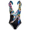 Aloha From Deer Women's Black / Blue / Pink Celestial Flight One Piece Swimsuit