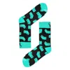 Aloha From Deer Women's Black / Blue Teal Inception Cotton Socks In Multi