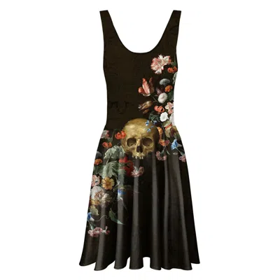 Aloha From Deer Women's Black / Brown Danse Macabre Circle Dress In Black/brown