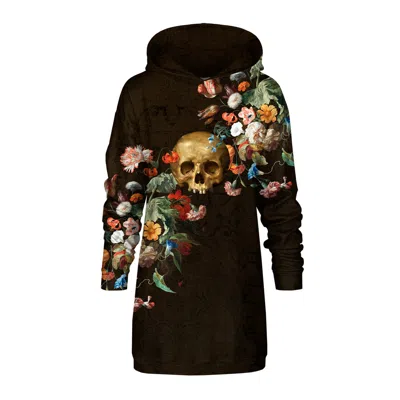 Aloha From Deer Women's Black Danse Macabre Oversize Hoodie Dress