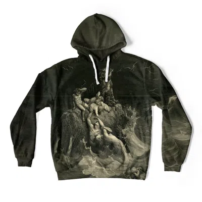 Aloha From Deer Women's Black / Grey The Holy Bible Plate I The Deluge Oversize Hoodie In Multi